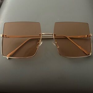 Rimless Square Sunglasses